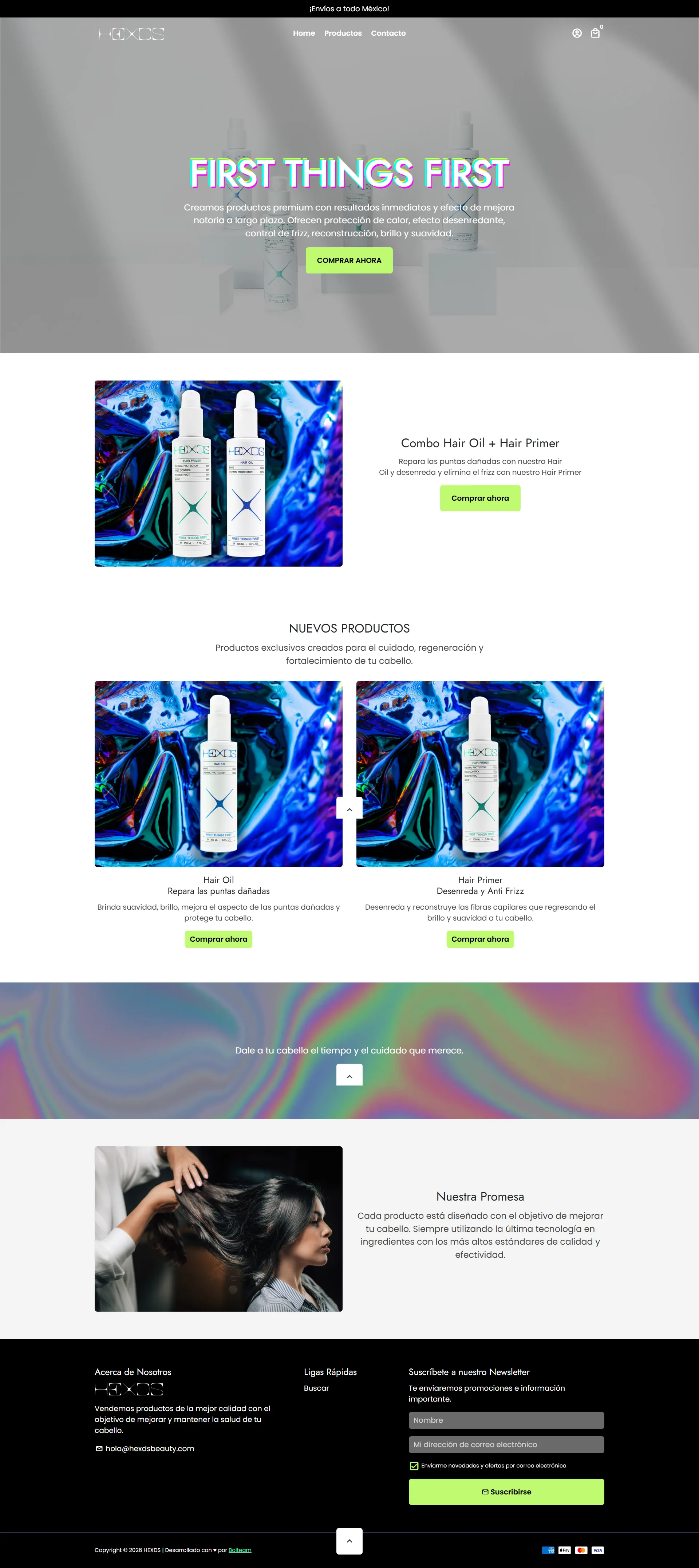 Tienda en línea premium Hexds optimizada para conversión de comercio electrónico